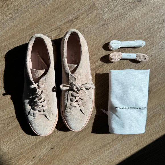 Common Projects | Women Achilles Sneakers | Color: Pink suede | Size: 9 - Picture 1 of 6